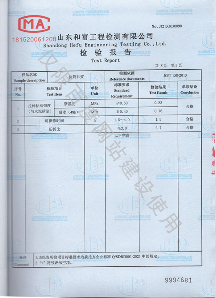 產品檢驗報告第5頁